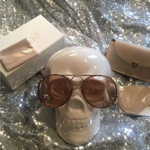 NIB Chloe “Vicky” Aviator Sunglasses CE145S